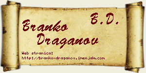 Branko Draganov vizit kartica